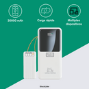 Powerbank carga rápida + 4 cabos